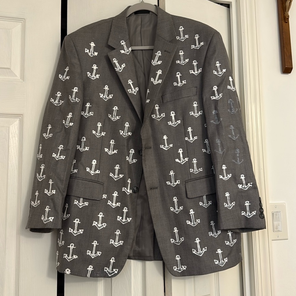 Jaws Mayor Larry Vaughn Anchor Jacket Costume